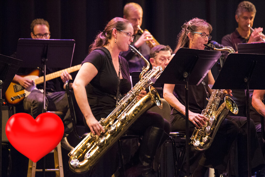 The Strathcona Big Band took to the stage after the short intermission performed 'Sing, Sing, Sing', 'When I Fall in Love', 'Orange Coloured Sky' and 'Wind Machine' with vocalist Amy Lelliott. Photo by Jocelyn Doll/Campbell River Mirror