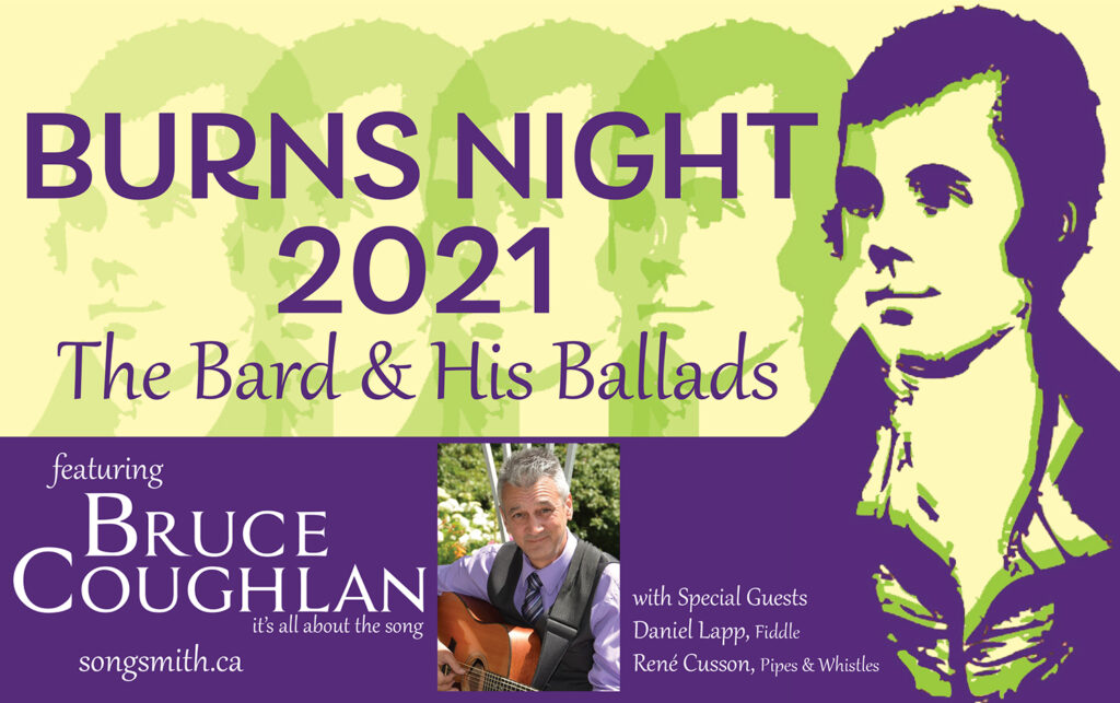 Bruce Coughlan - Burns Night 2021 - Poster image