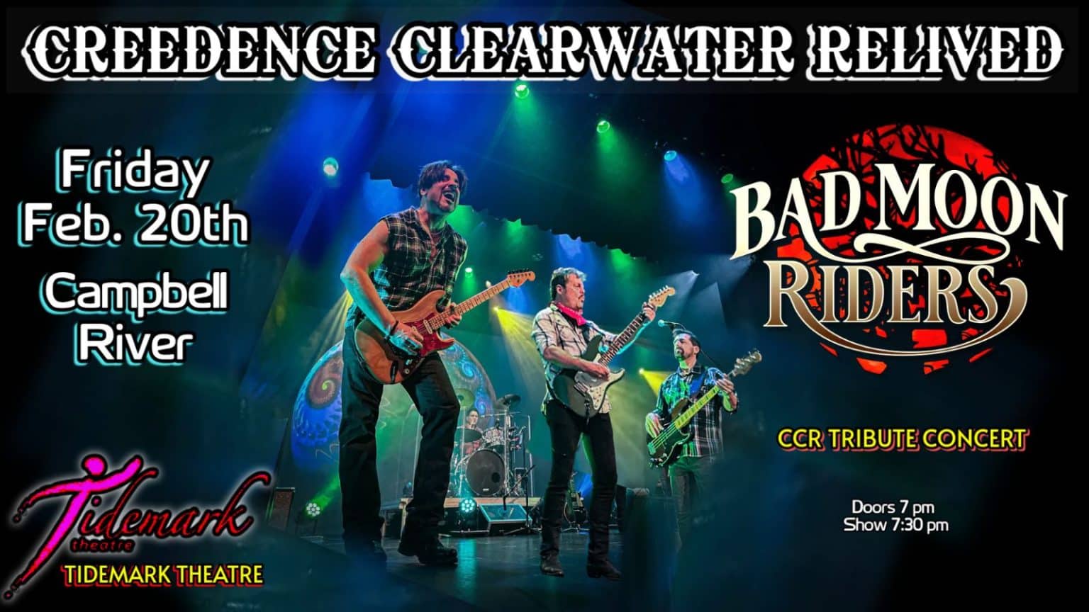 Concert Rider Creedence Clearwater Relived ~ Bad Moon Riders CCR Tribute Concert ...