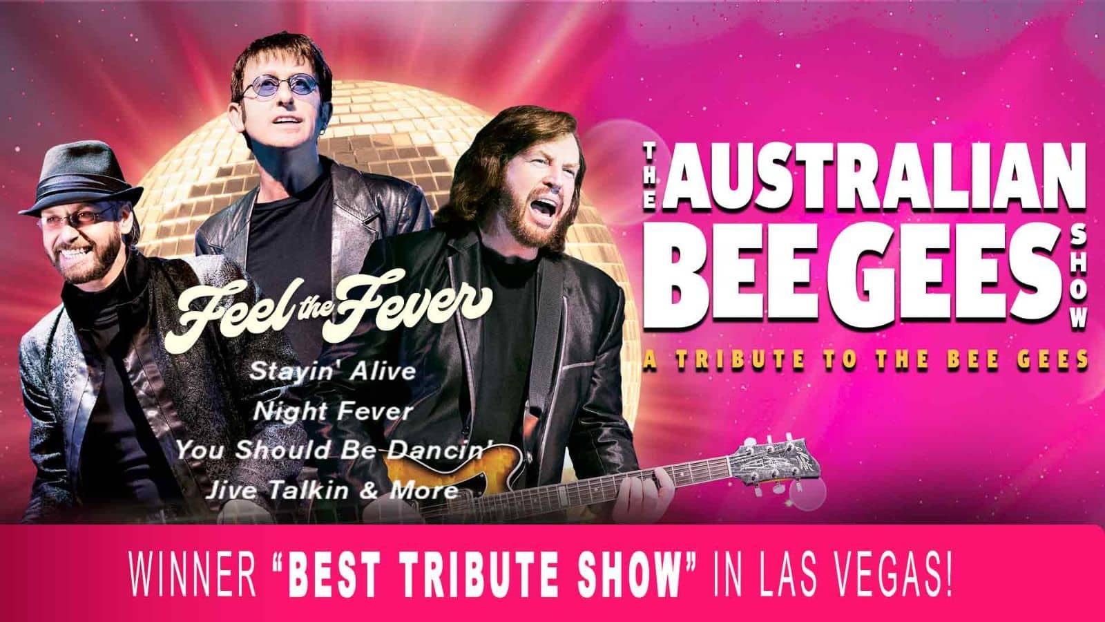 Promotional poster for The Australian Bee Gees Show
